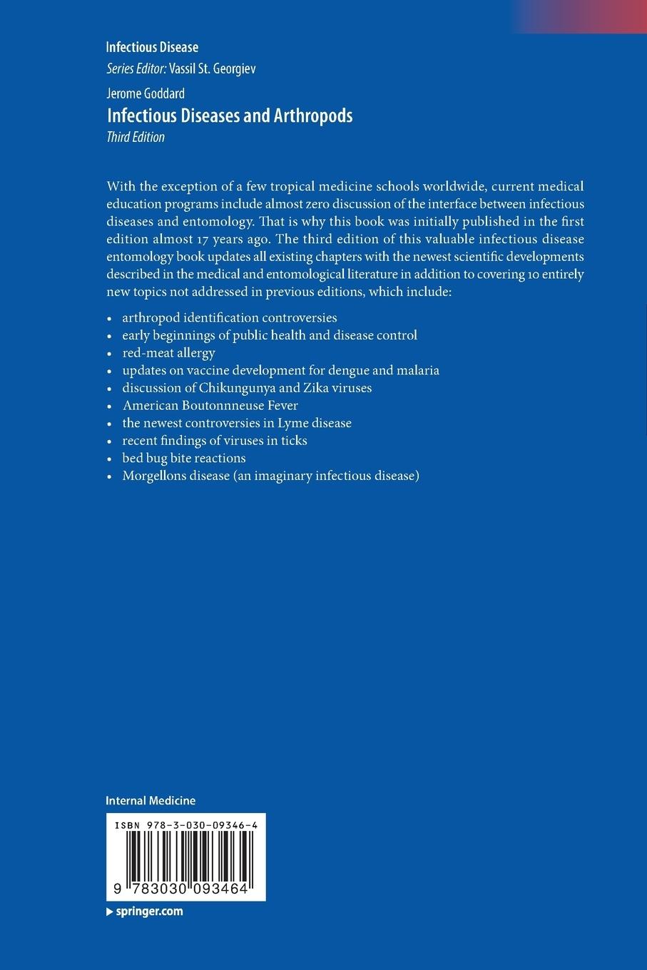 Rückseitencover Infectious Diseases and Arthropods