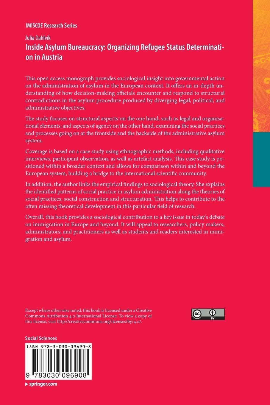 Rückseitencover Inside Asylum Bureaucracy: Organizing Refugee Status Determination in Austria