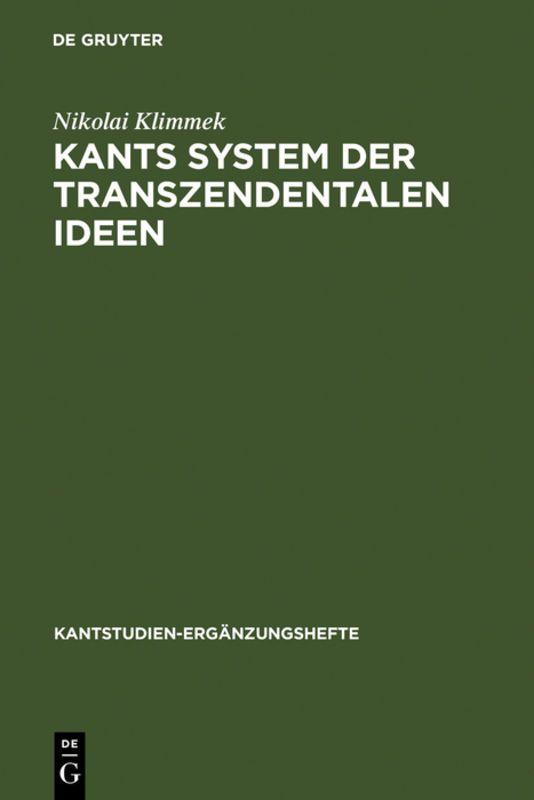 Vorderes Coverbild Kants System der transzendentalen Ideen