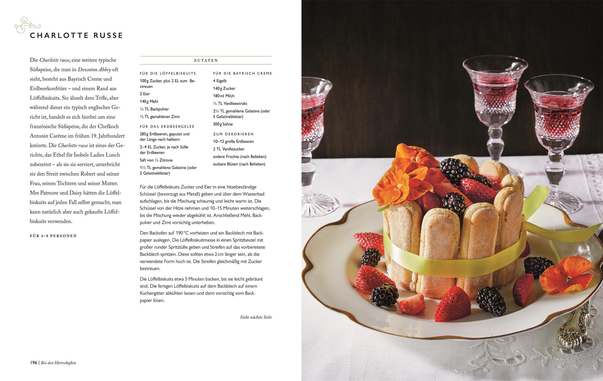 Beispielinhalt (Bild) Das offizielle Downton-Abbey-Kochbuch