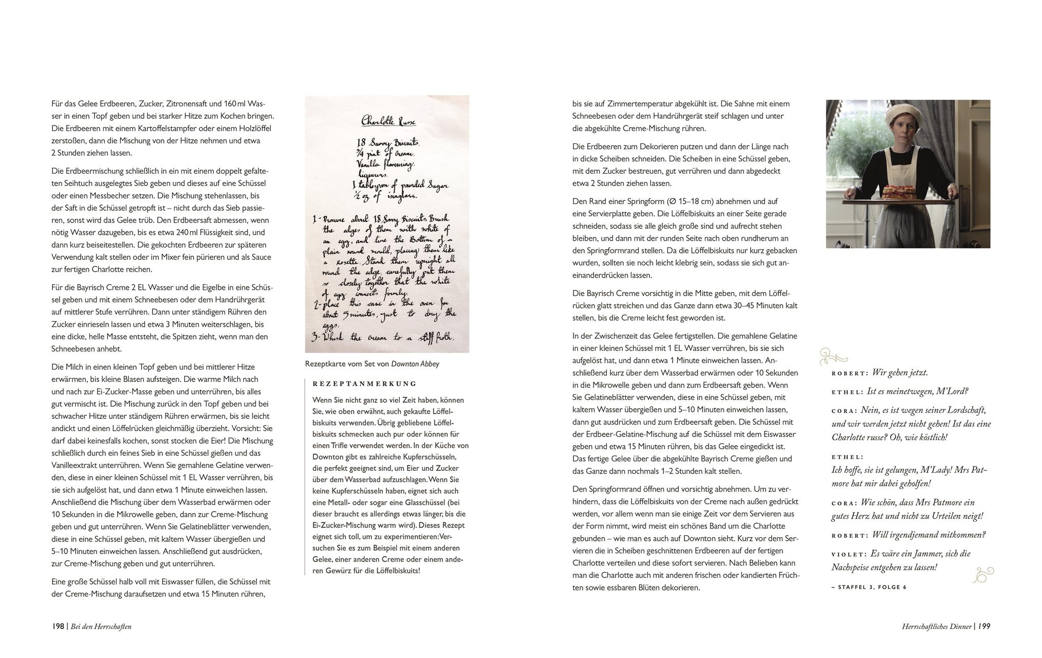 Beispielinhalt (Bild) Das offizielle Downton-Abbey-Kochbuch