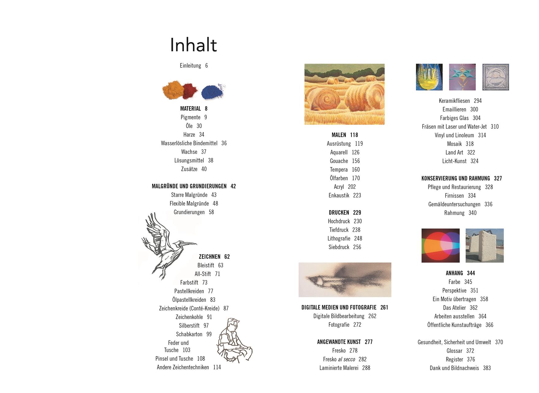 Beispielinhalt (Bild) Praxisbuch für Künstler