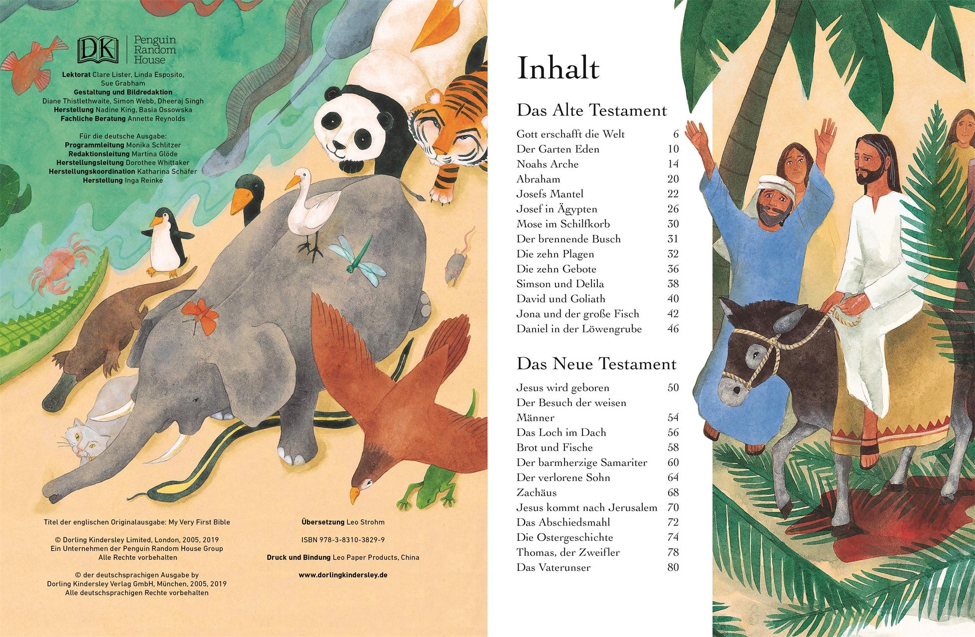 Beispielinhalt (Bild) Meine erste Bibel