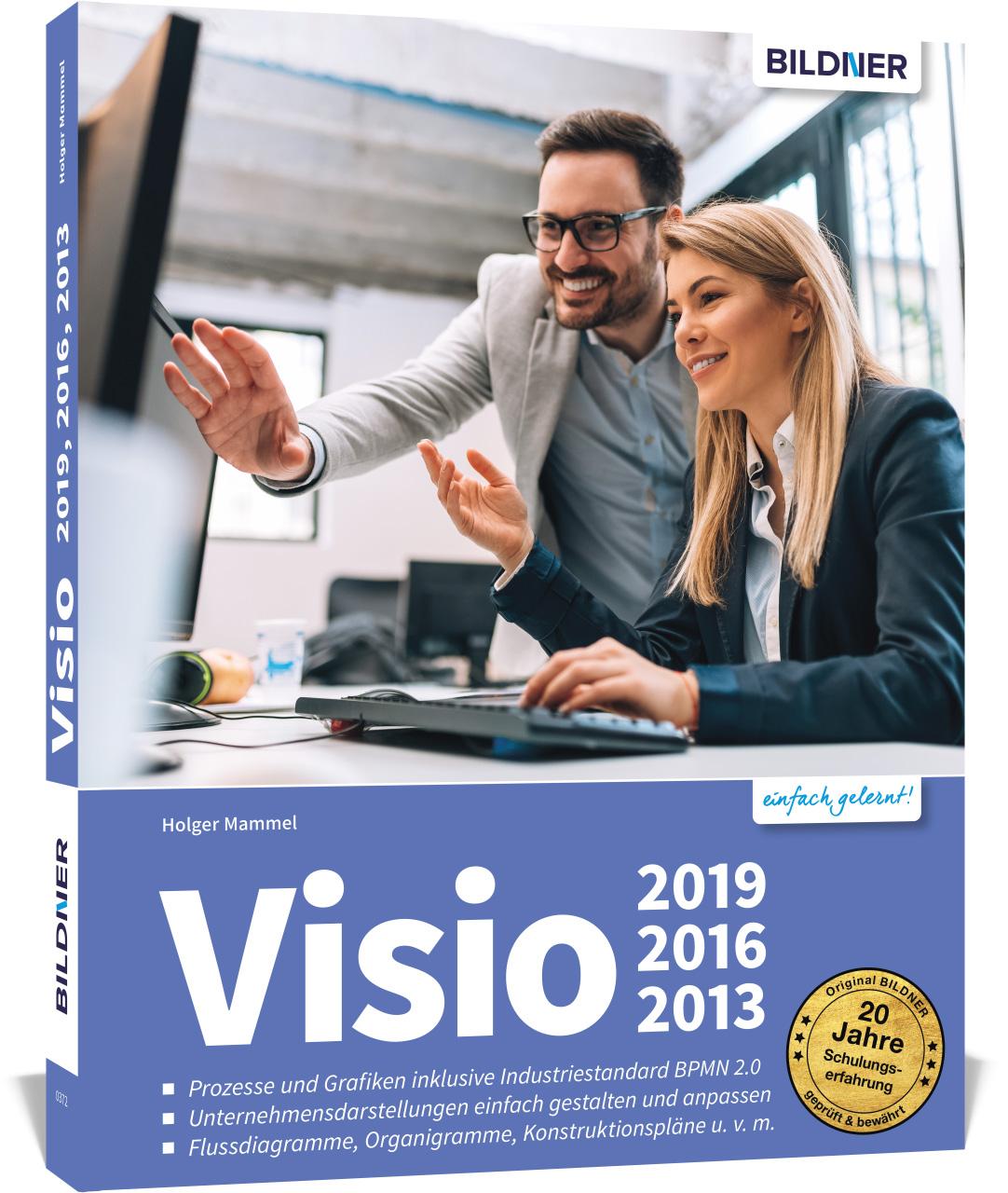 Vorderes Coverbild Visio 2019, 2016 und 2013