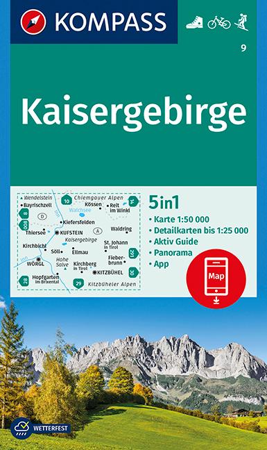 Vorderes Coverbild Kaisergebirge 1:50 000