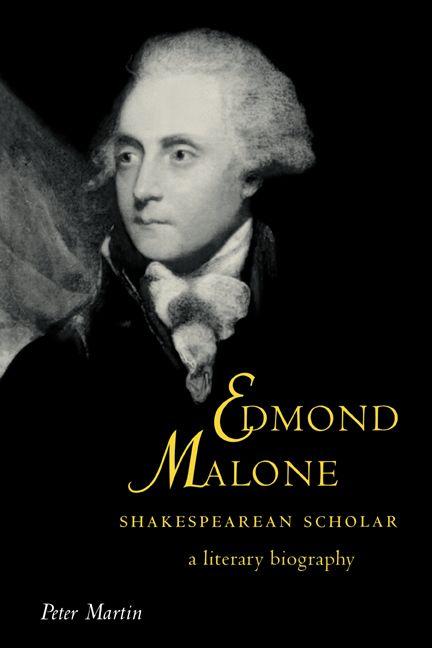Vorderes Coverbild Edmond Malone, Shakespearean Scholar