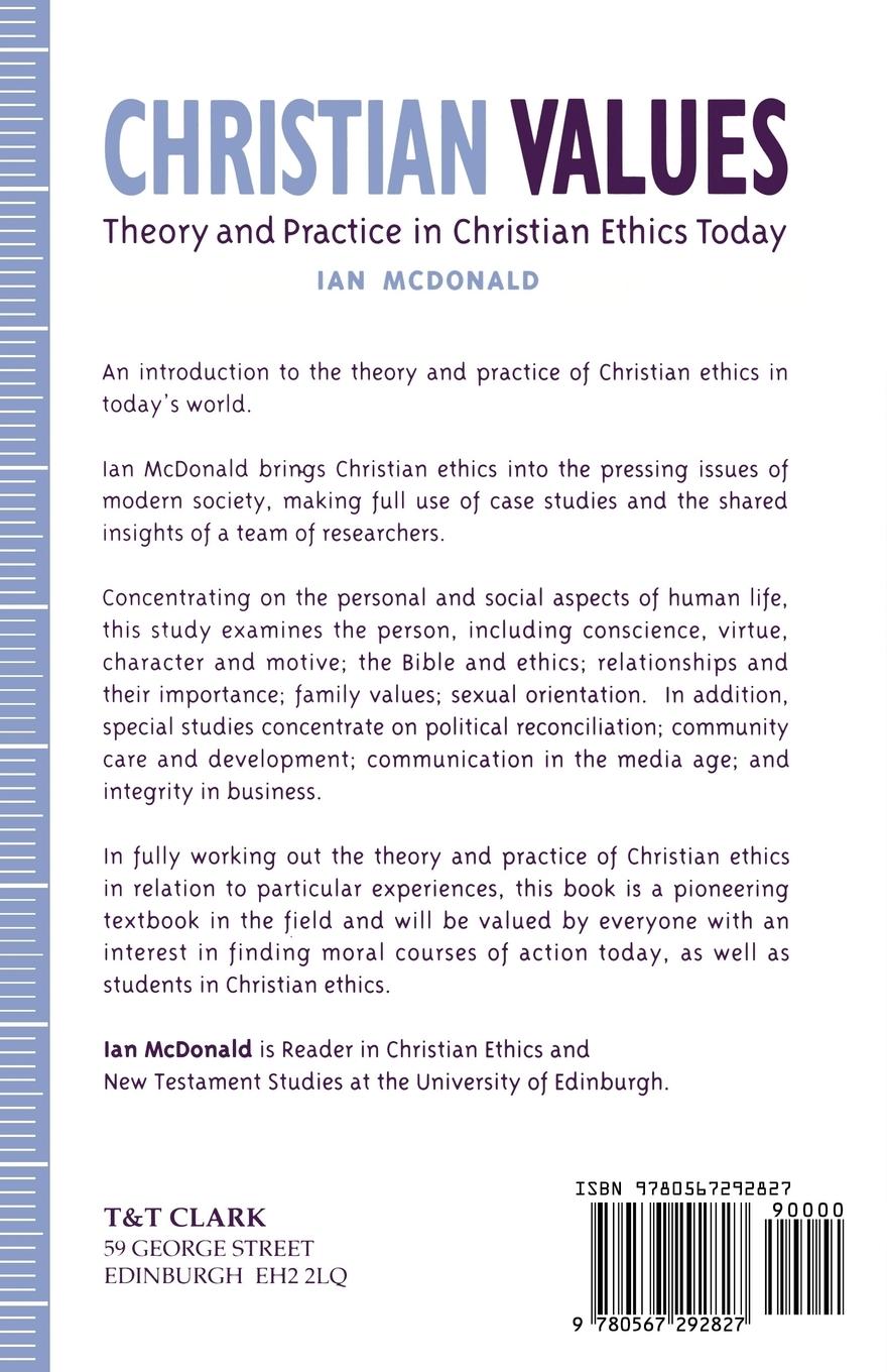 Rückseitencover Christian Values