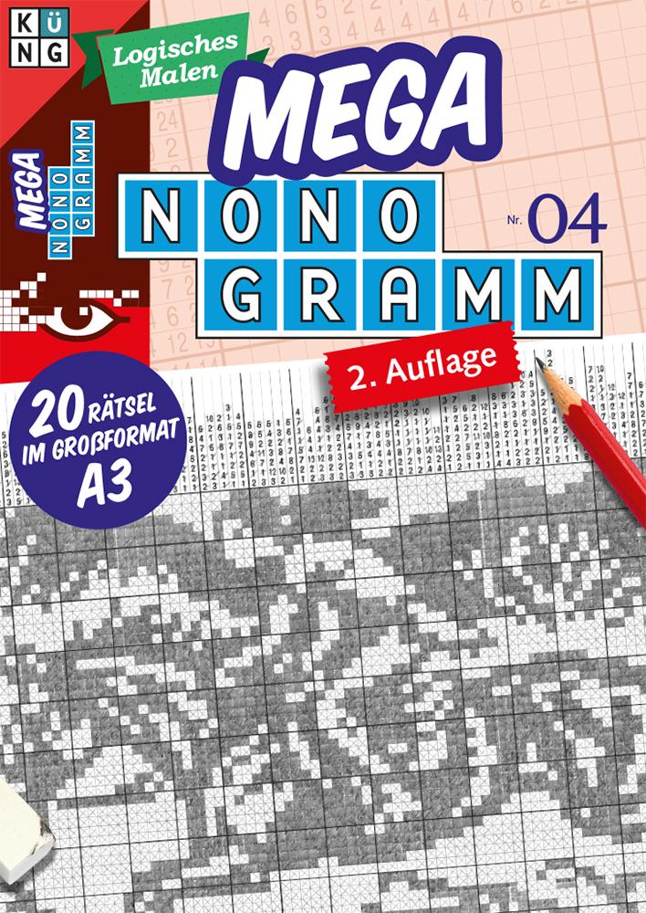 Vorderes Coverbild Mega-Nonogramm 04