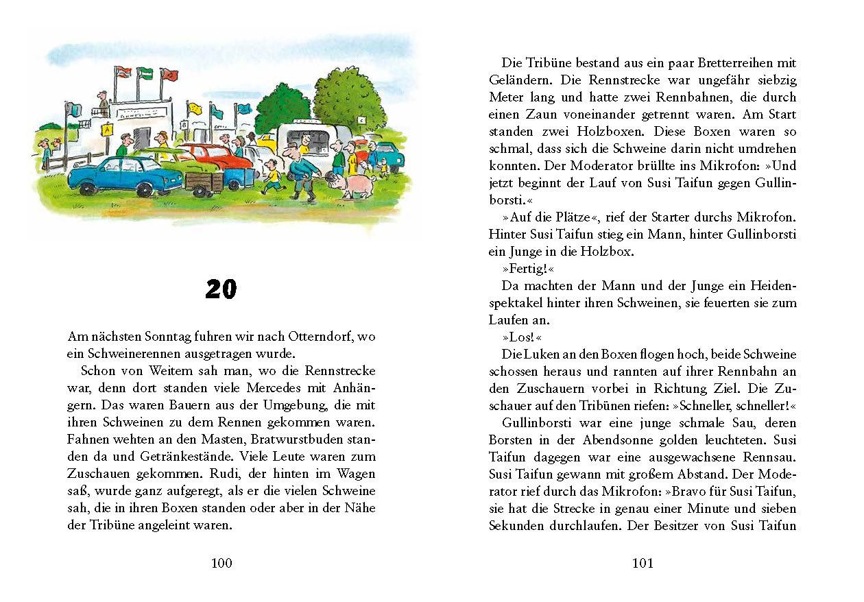 Beispielinhalt (Bild) Rennschwein Rudi Rüssel