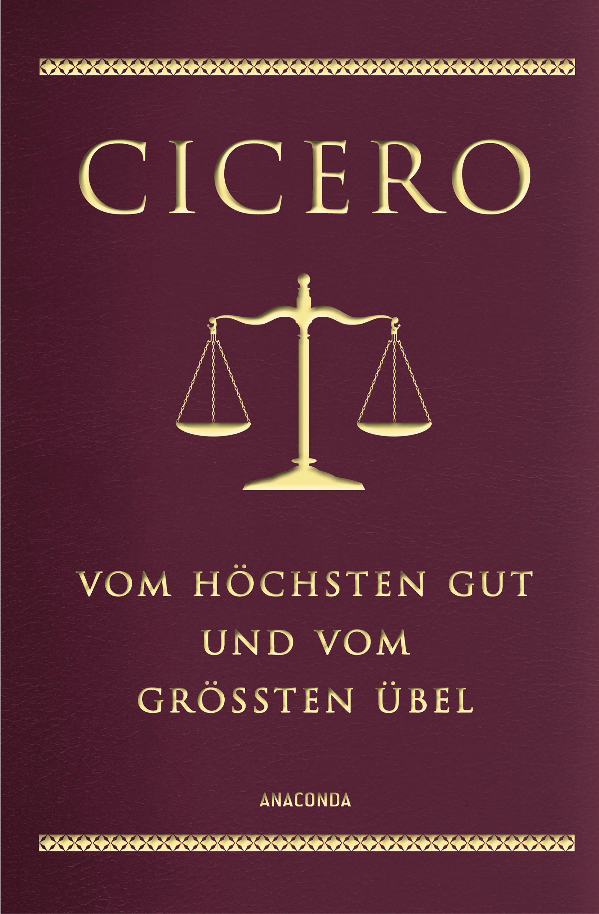 Vorderes Coverbild Vom höchsten Gut und vom größten Übel (Cabra-Lederausgabe)