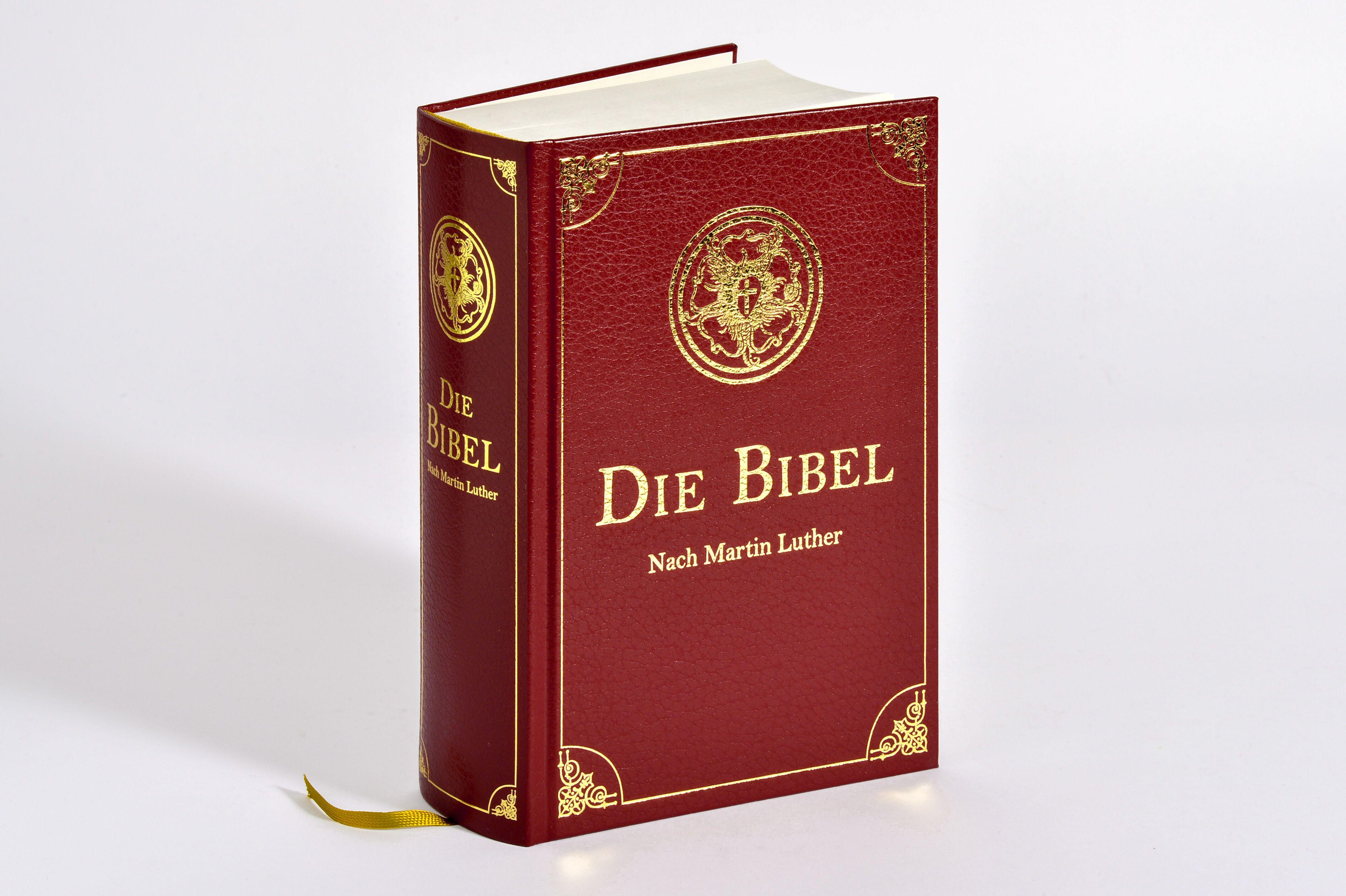 Beispielinhalt (Bild) Die Bibel (Geschenkausgabe, Cabra-Leder)