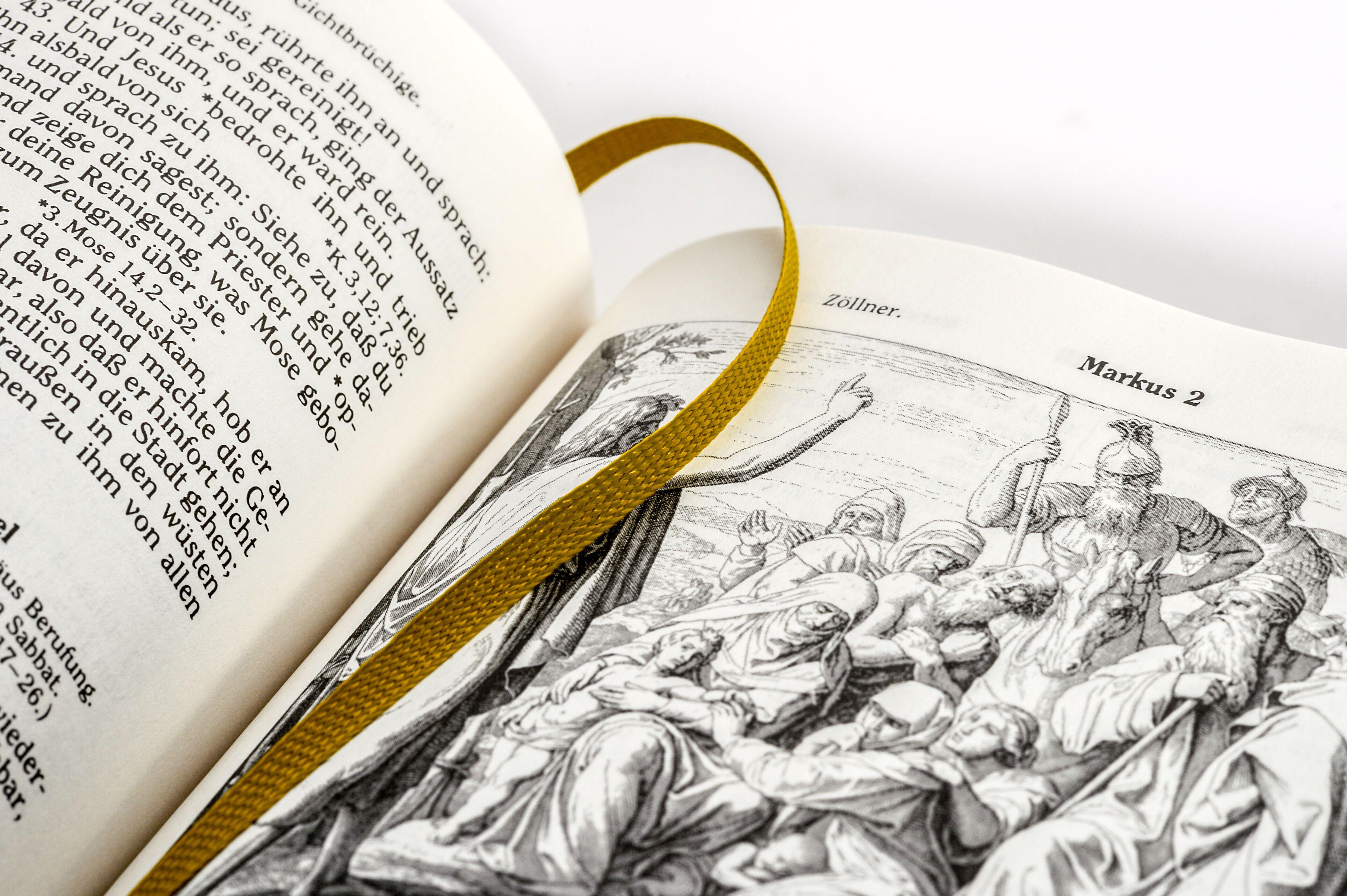 Beispielinhalt (Bild) Die Bibel (Geschenkausgabe, Cabra-Leder)