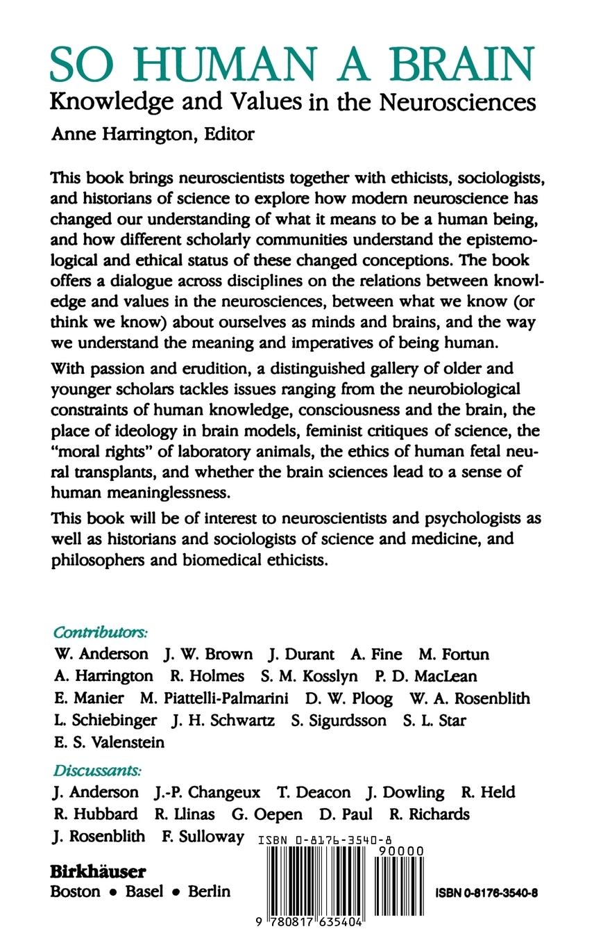 Rückseitencover So Human a Brain