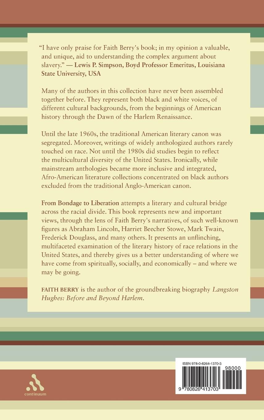 Rückseitencover From Bondage to Liberation