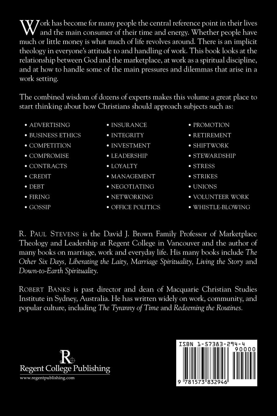 Rückseitencover The Marketplace Ministry Handbook