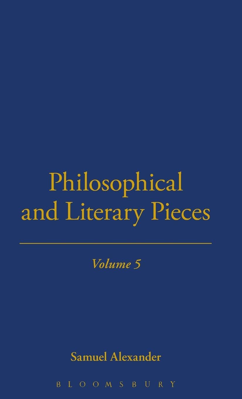 Vorderes Coverbild Philosophical And Literary Pieces