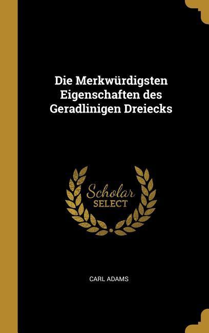 Vorderes Coverbild Die Merkwürdigsten Eigenschaften des Geradlinigen Dreiecks