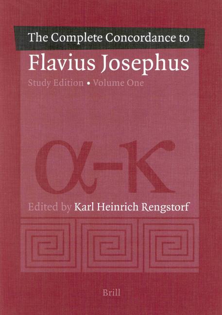 Vorderes Coverbild A Complete Concordance to Flavius Josephus. Unabridged Study Edition (2 Vols.)
