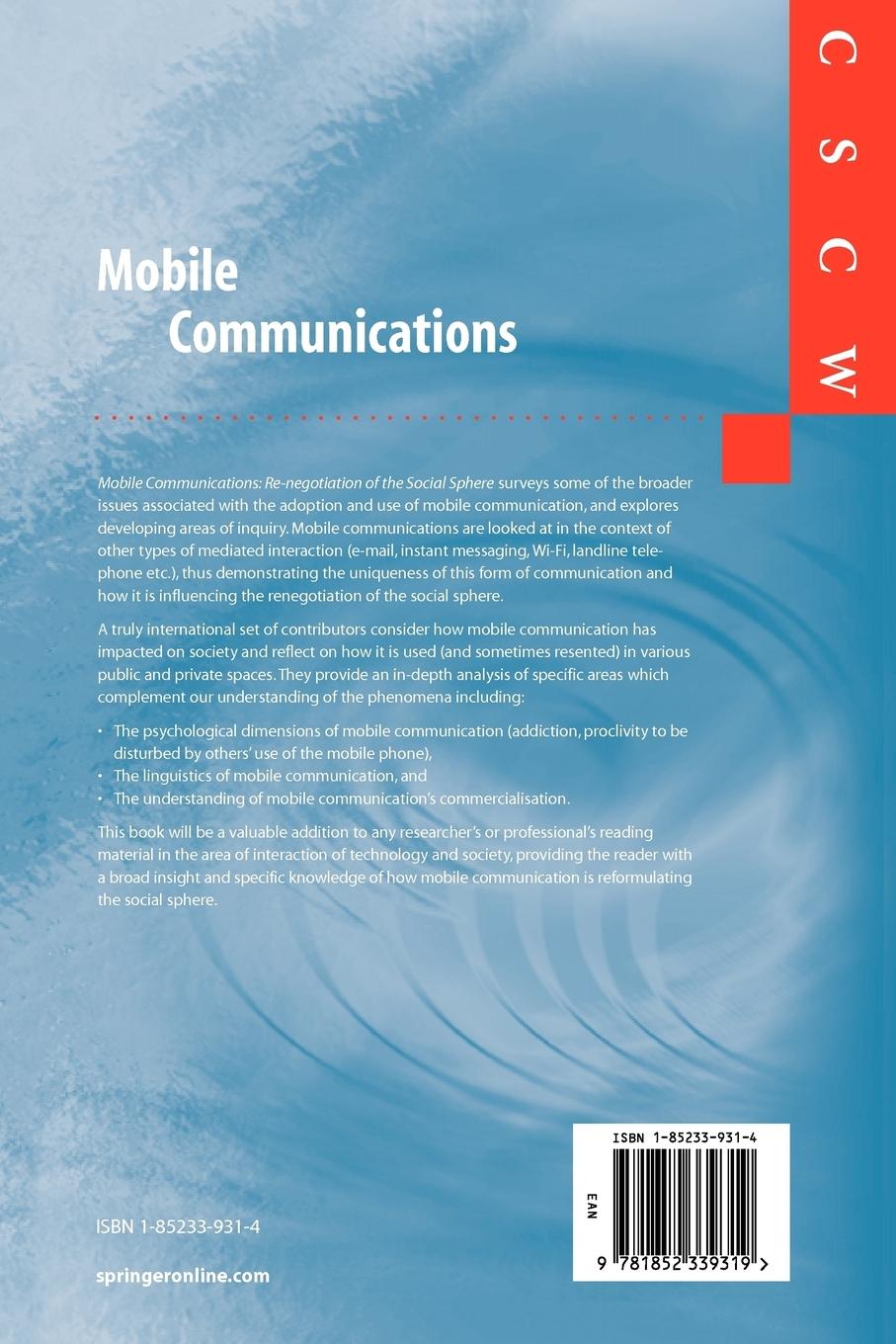 Rückseitencover Mobile Communications