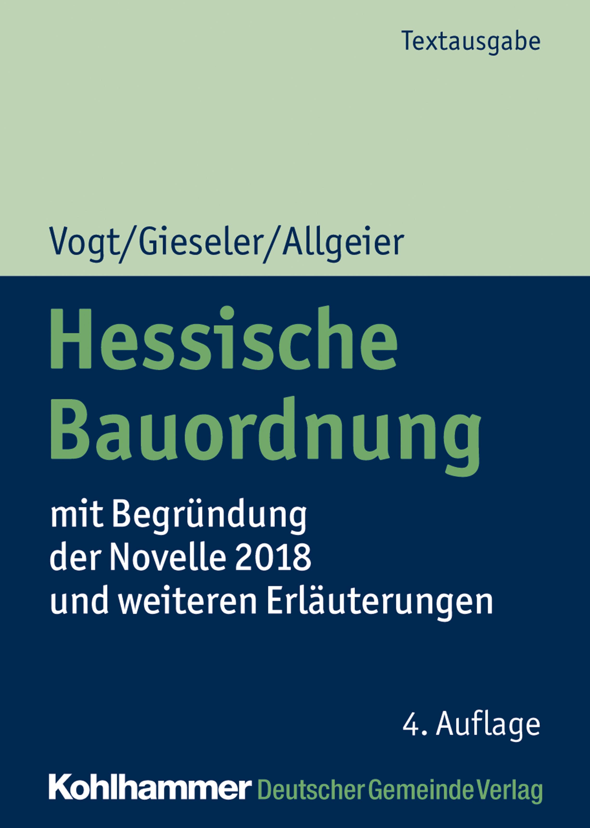 Vorderes Coverbild Hessische Bauordnung