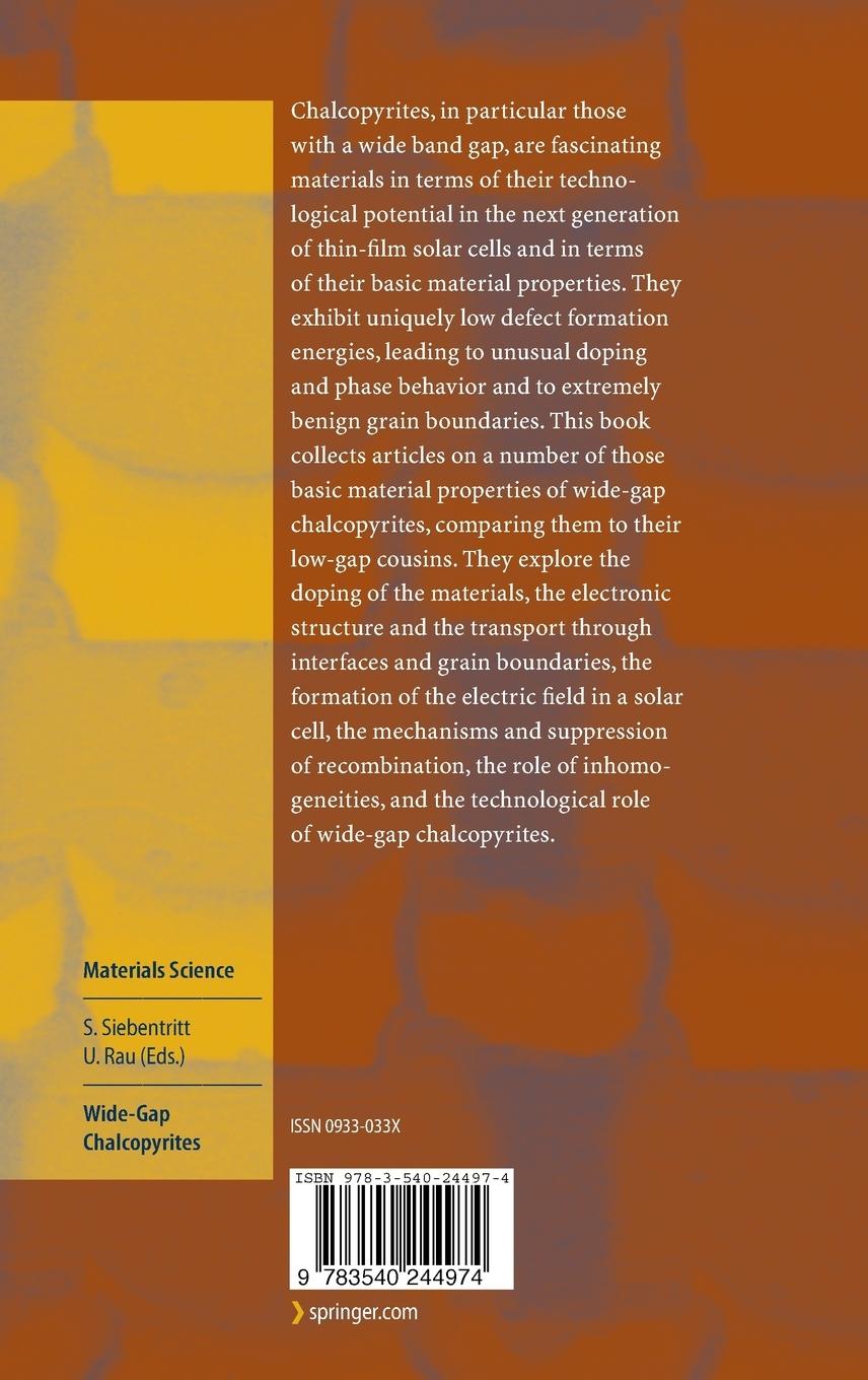 Rückseitencover Wide-Gap Chalcopyrites