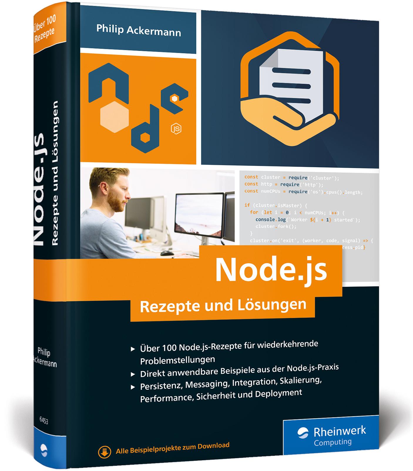 Vorderes Coverbild Node.js - Rezepte und Lösungen