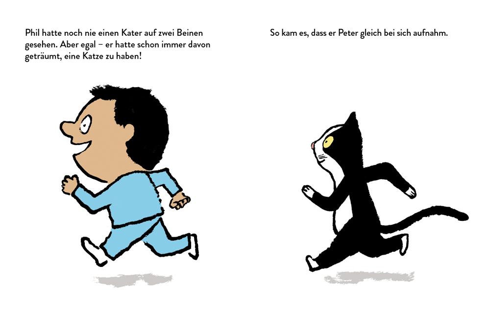 Beispielinhalt (Bild) Peter - Kater auf zwei Beinen