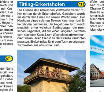 Beispielinhalt (Bild) Radwanderkarte Altmühltal-Radweg, Rothenburg o. d. T. - Kelheim 1 : 50 000