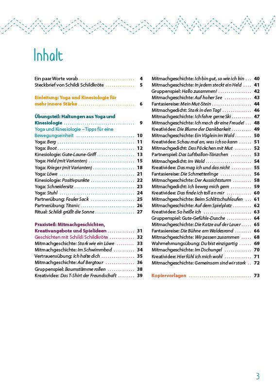 Beispielinhalt (Bild) Schildi Schildkröte macht stark