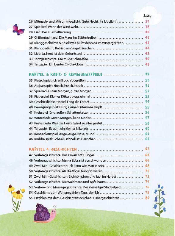 Beispielinhalt (Bild) 55 Gute-Laune-Spiele für den Krippen-Morgenkreis