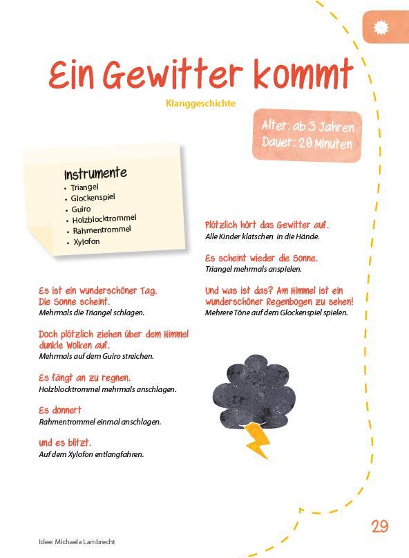 Beispielinhalt (Bild) Das Kita-Jahreszeitenbuch