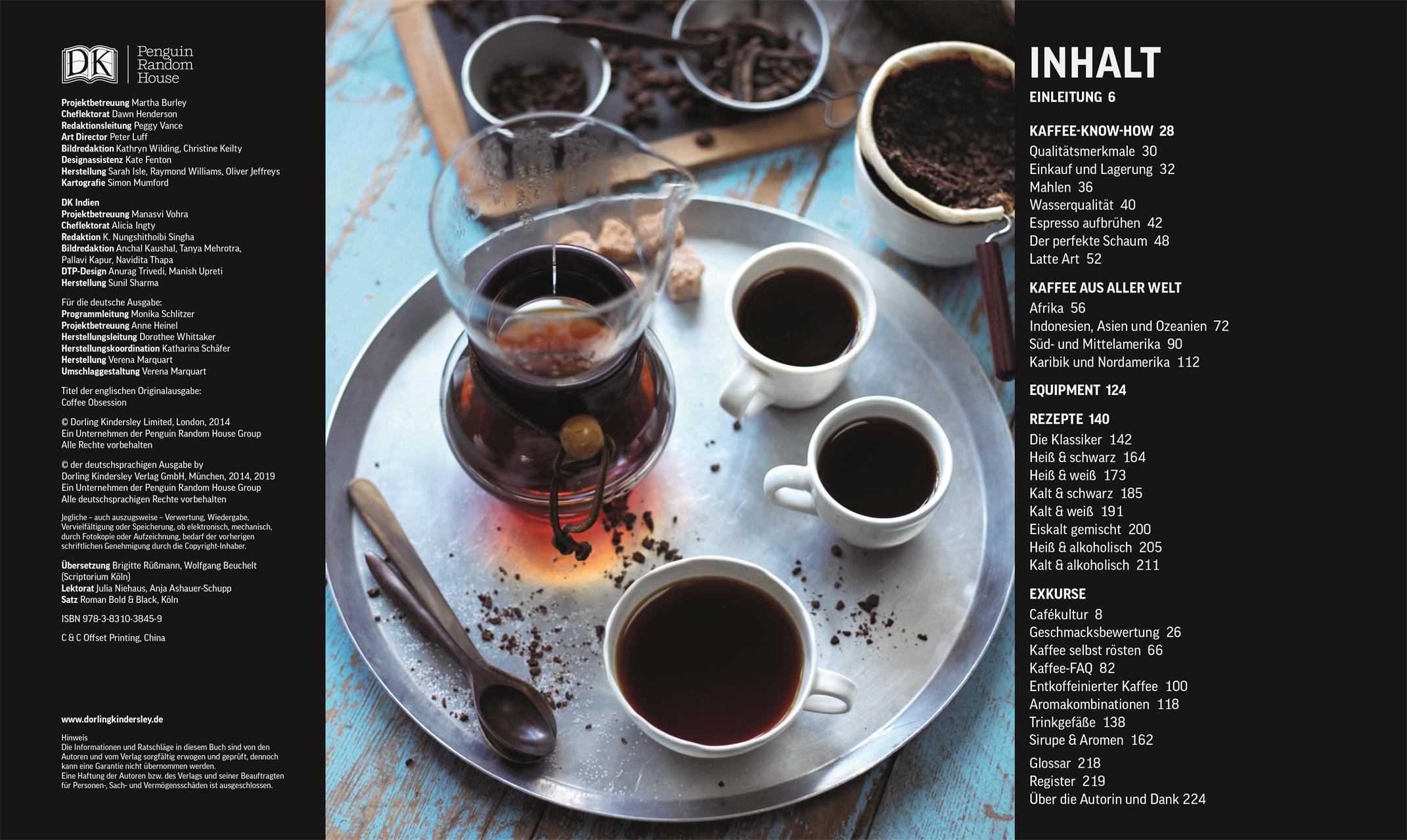 Beispielinhalt (Bild) Das Kaffee-Buch