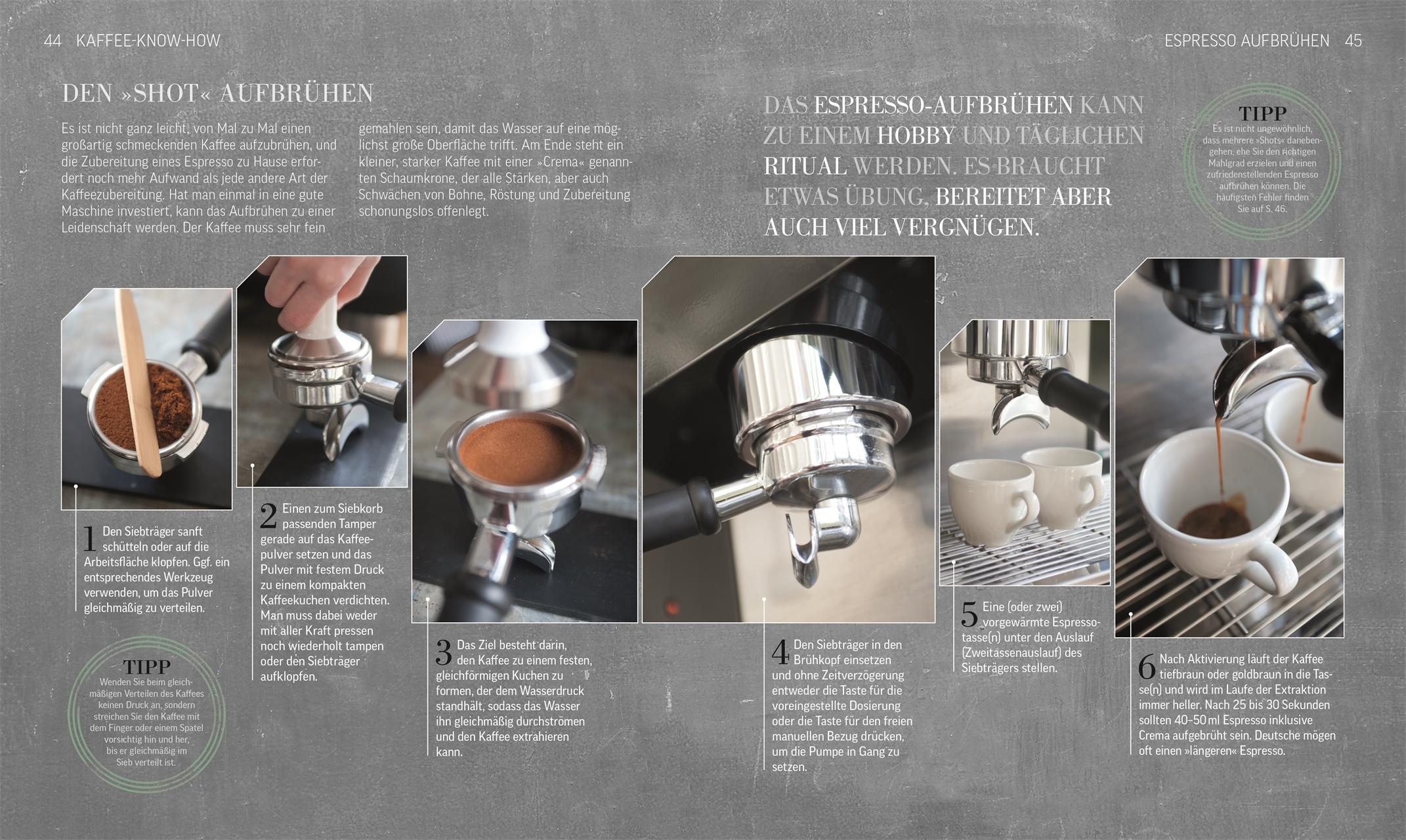 Beispielinhalt (Bild) Das Kaffee-Buch