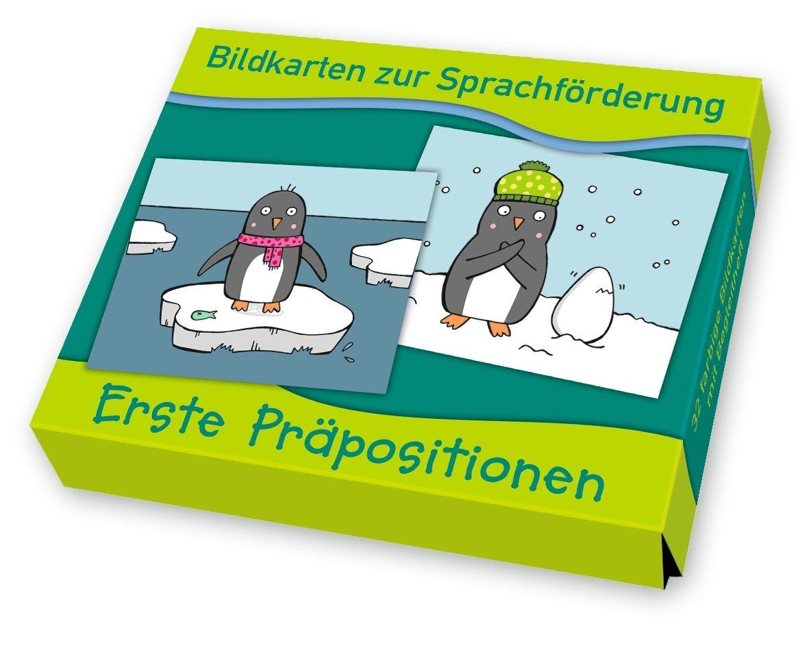 Beispielinhalt (Bild) Bildkarten zur Sprachförderung: Erste Präpositionen