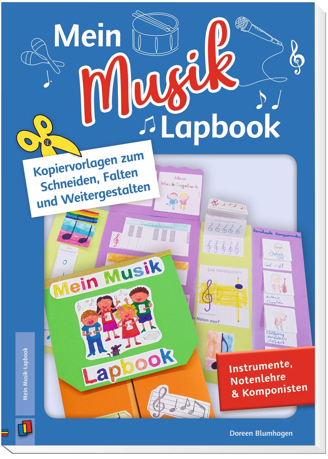 Beispielinhalt (Bild) Mein Musik-Lapbook - Instrumente, Notenlehre & Komponisten