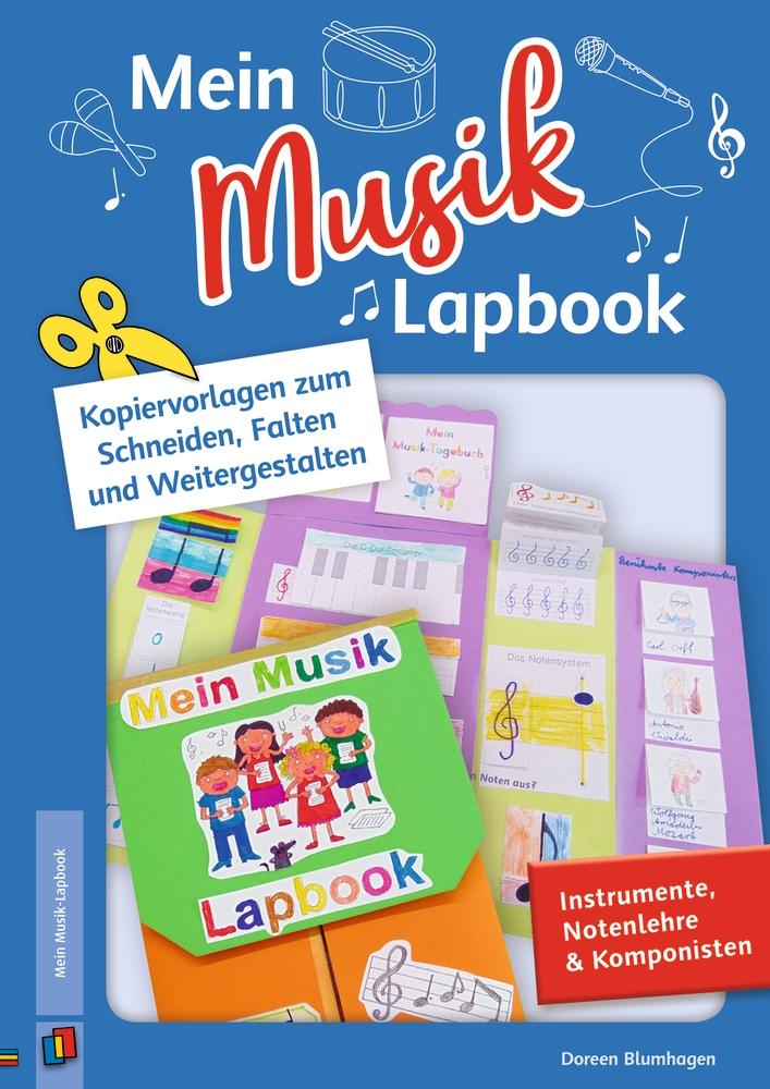 Vorderes Coverbild Mein Musik-Lapbook - Instrumente, Notenlehre & Komponisten