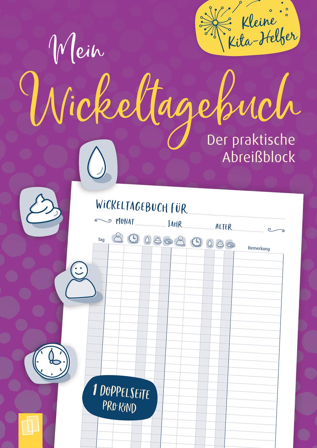 Vorderes Coverbild Mein Wickeltagebuch - der praktische Abreißblock