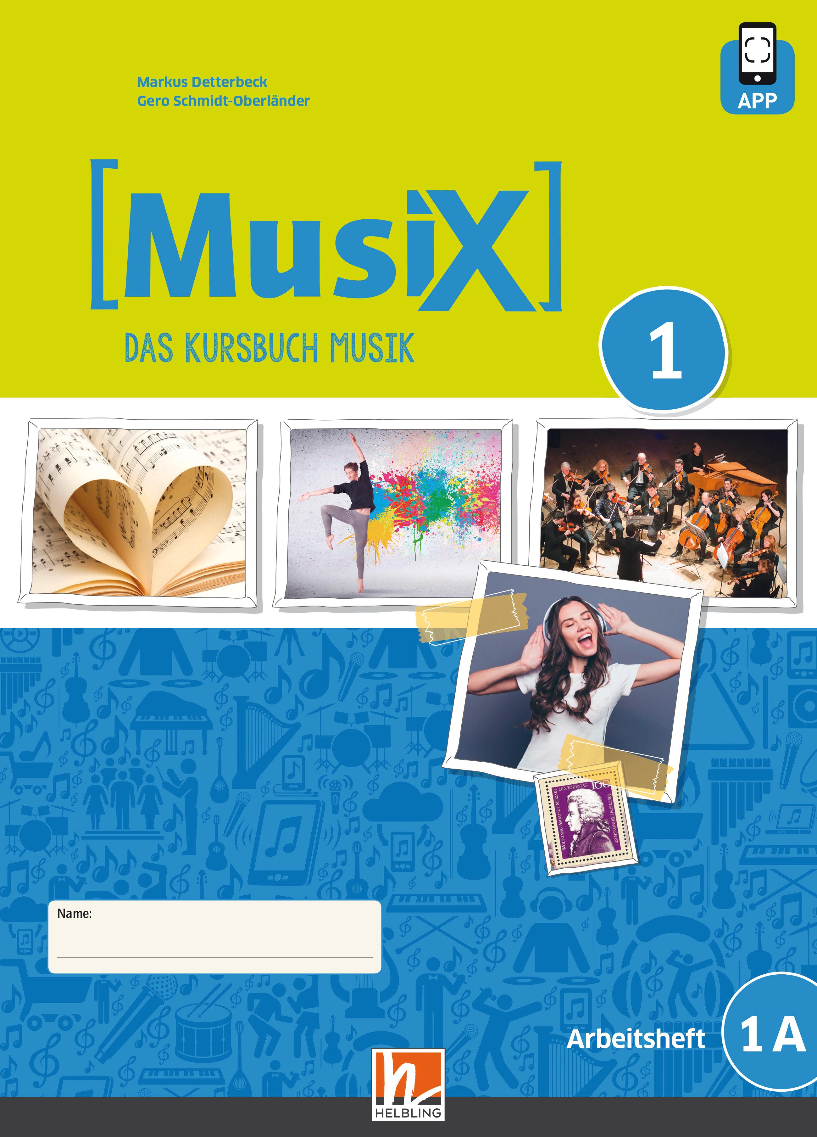 Vorderes Coverbild MusiX 1. Arbeitsheft 1A. Neuausgabe 2019