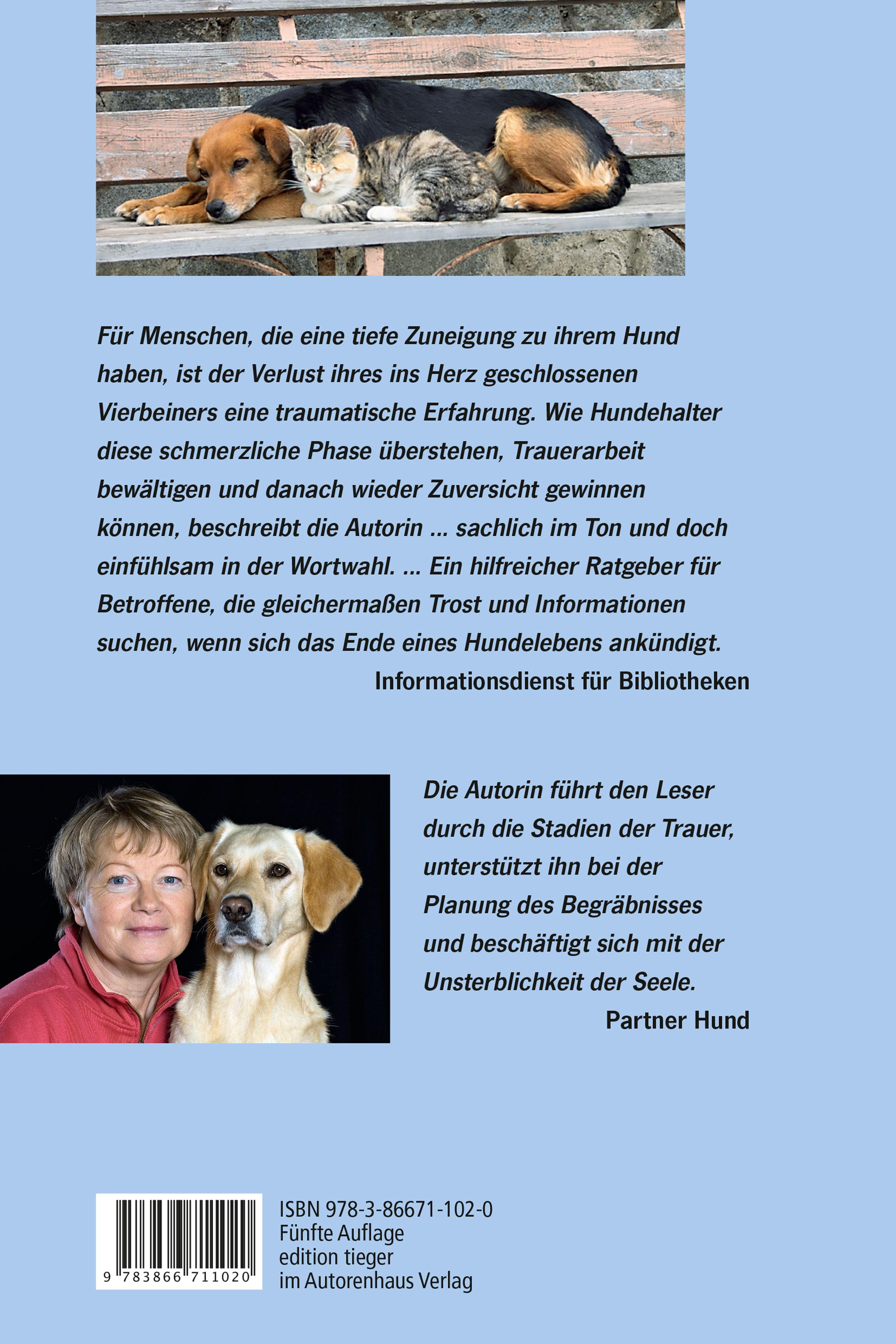 Rückseitencover Der Verlust eines Hundes