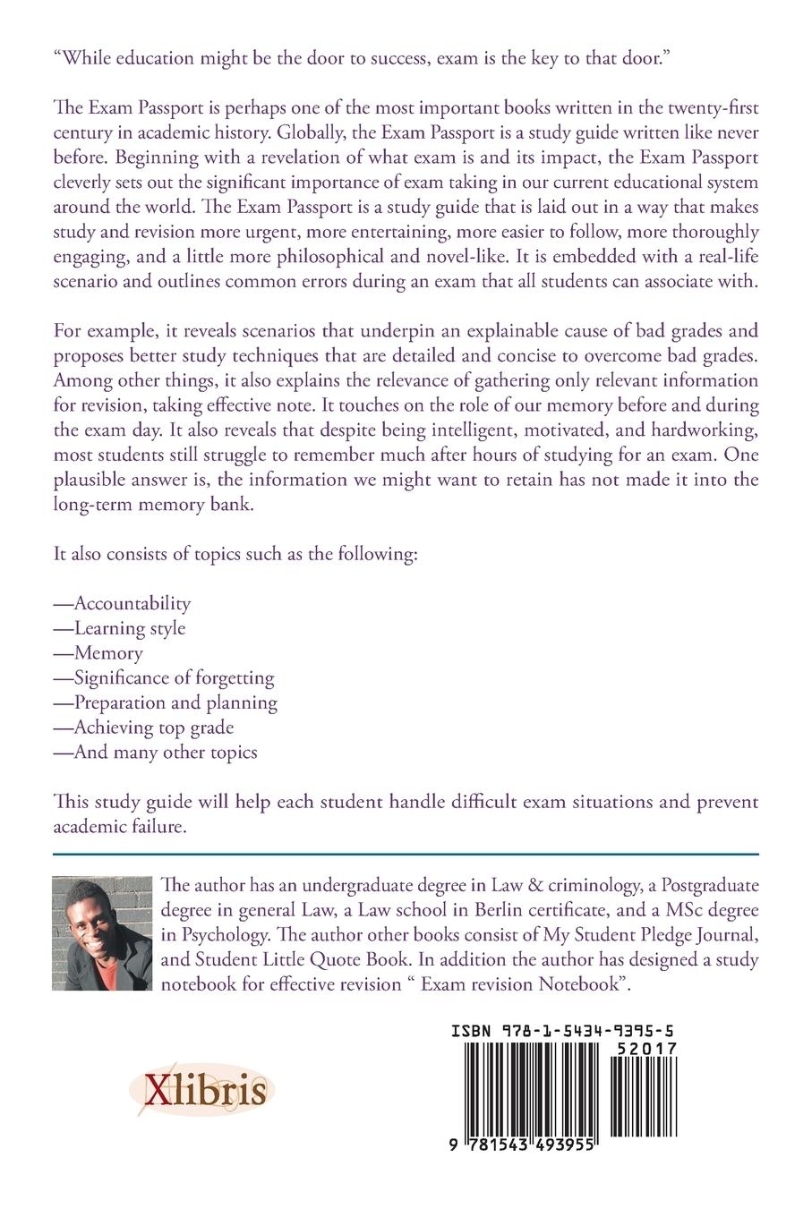 Rückseitencover Student Exam Passport