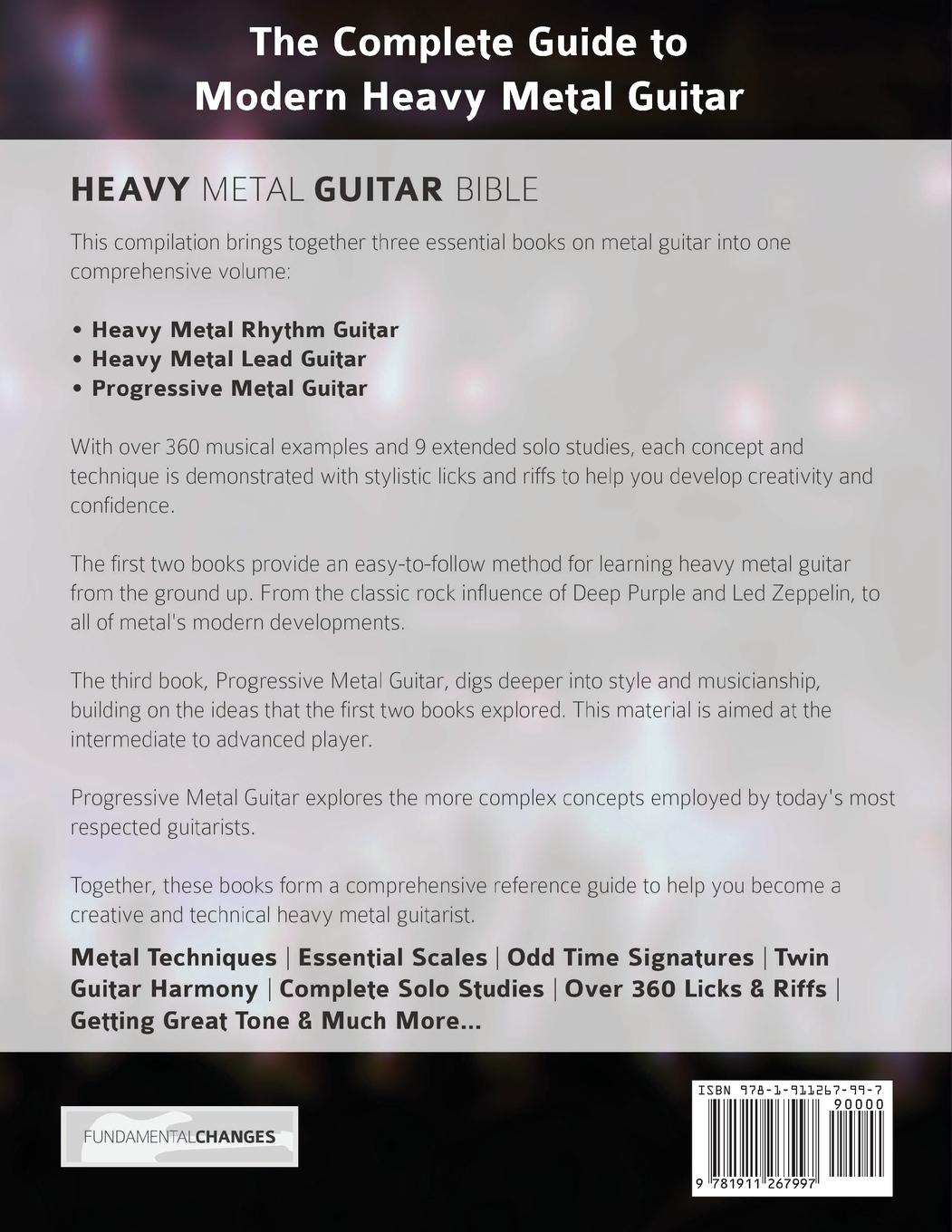 Rückseitencover The Heavy Metal Guitar Bible