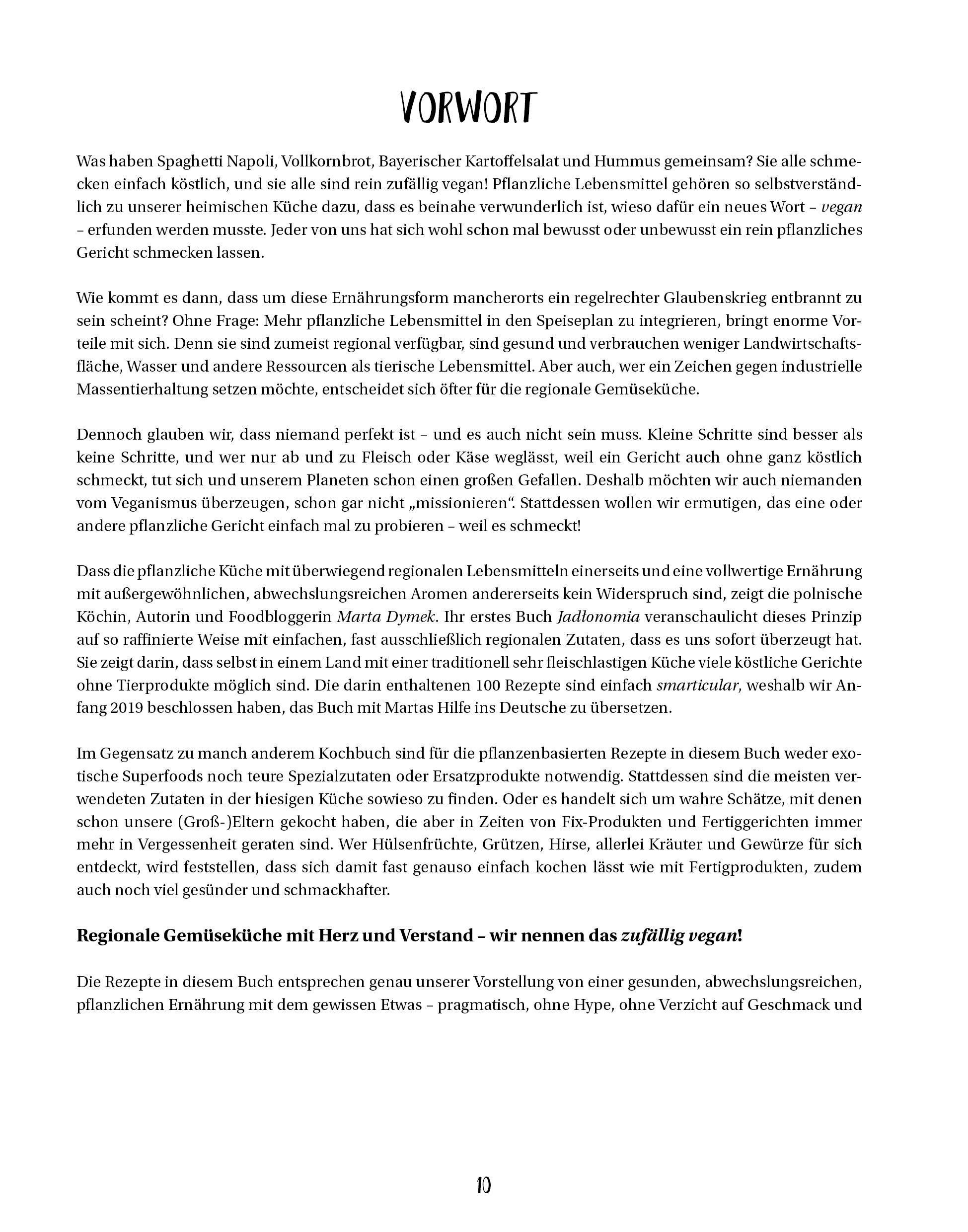 Beispielinhalt (Bild) Zufällig vegan