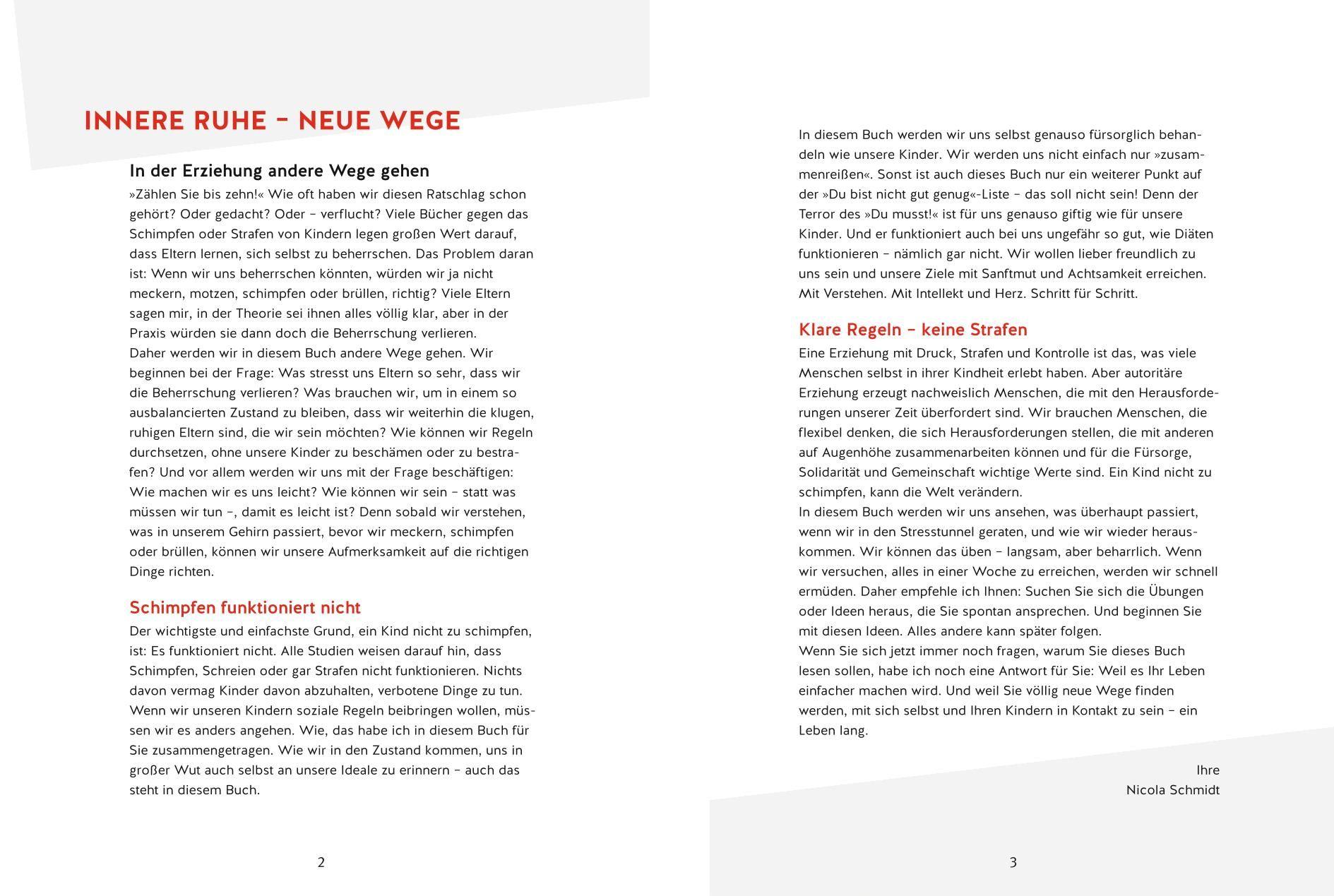 Beispielinhalt (Bild) Erziehen ohne Schimpfen