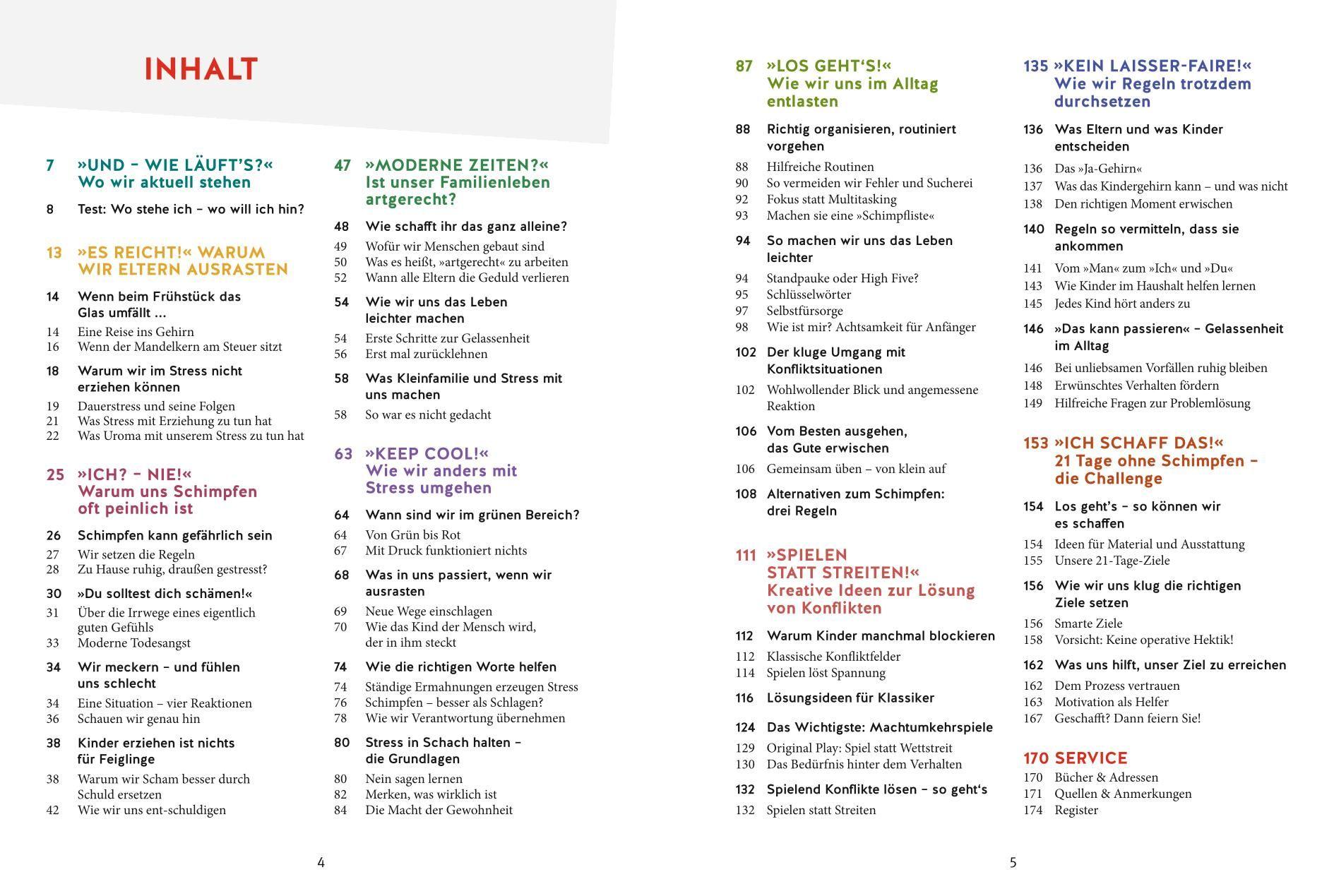 Beispielinhalt (Bild) Erziehen ohne Schimpfen