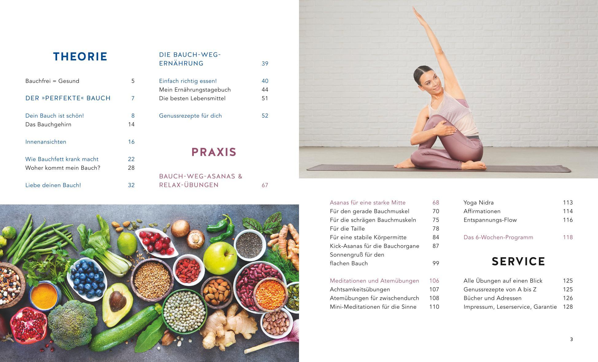Beispielinhalt (Bild) Yoga für einen flachen Bauch