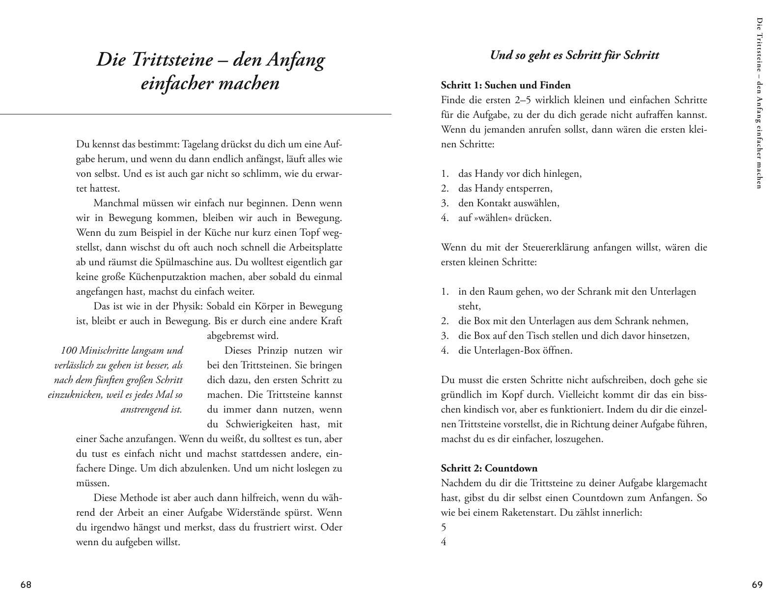 Beispielinhalt (Bild) Entdecke deine Willenskraft