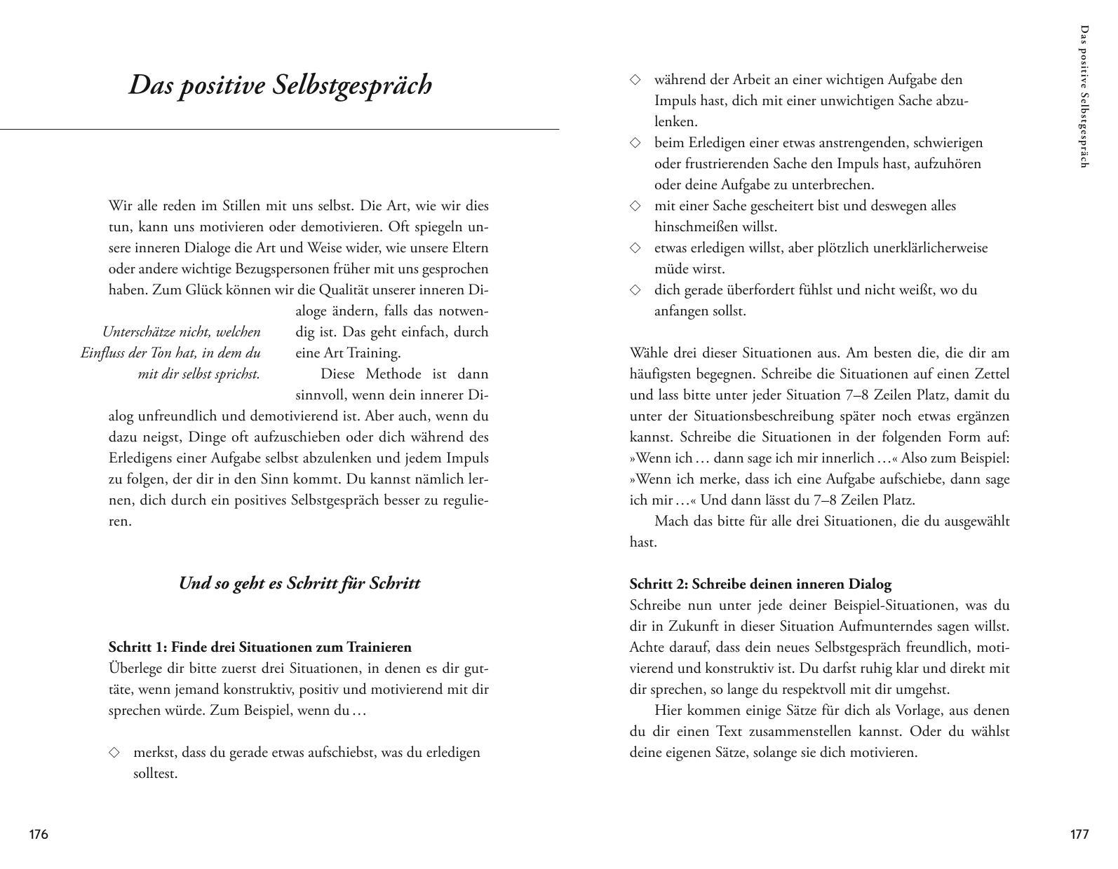 Beispielinhalt (Bild) Entdecke deine Willenskraft