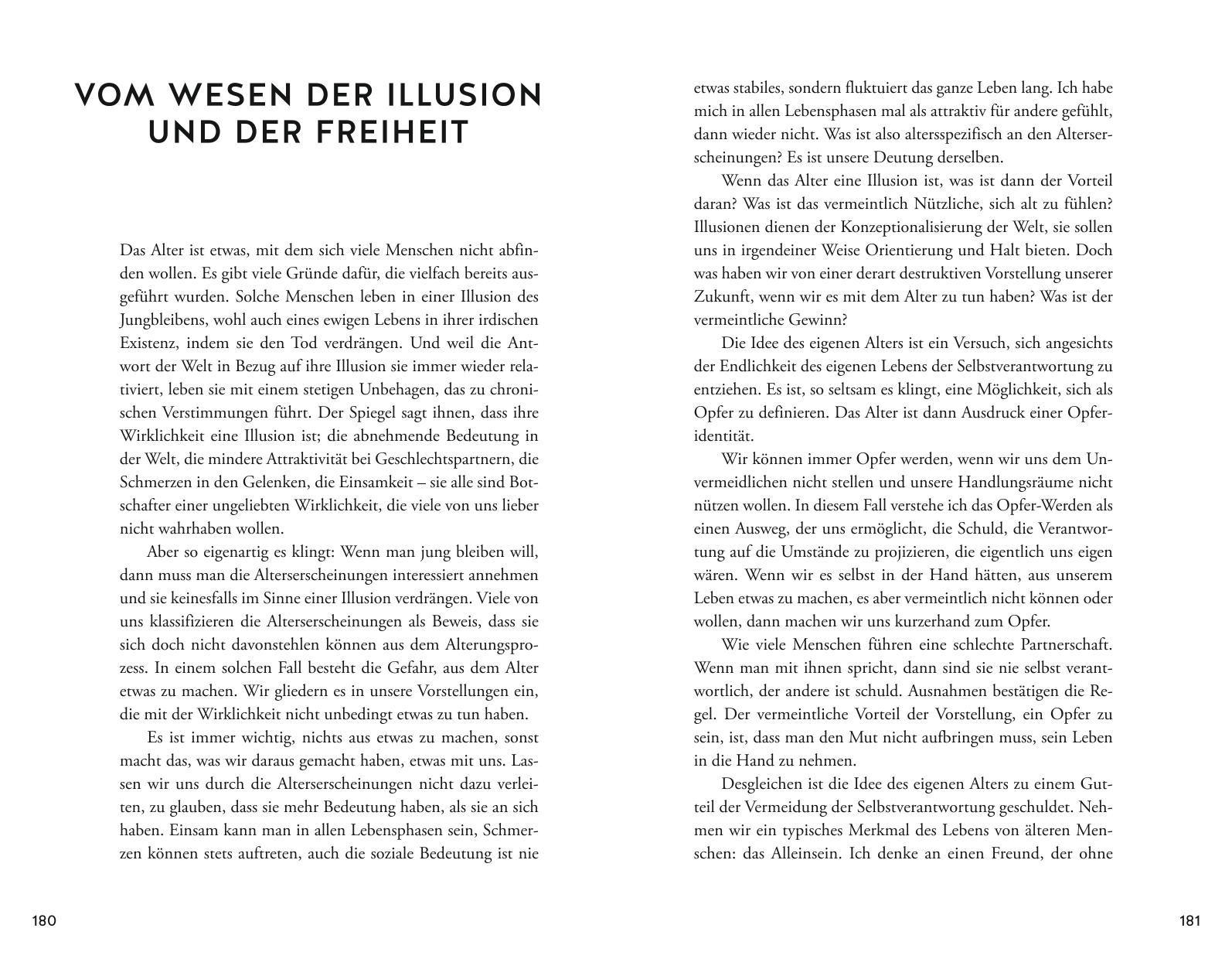 Beispielinhalt (Bild) Alter ist eine Illusion