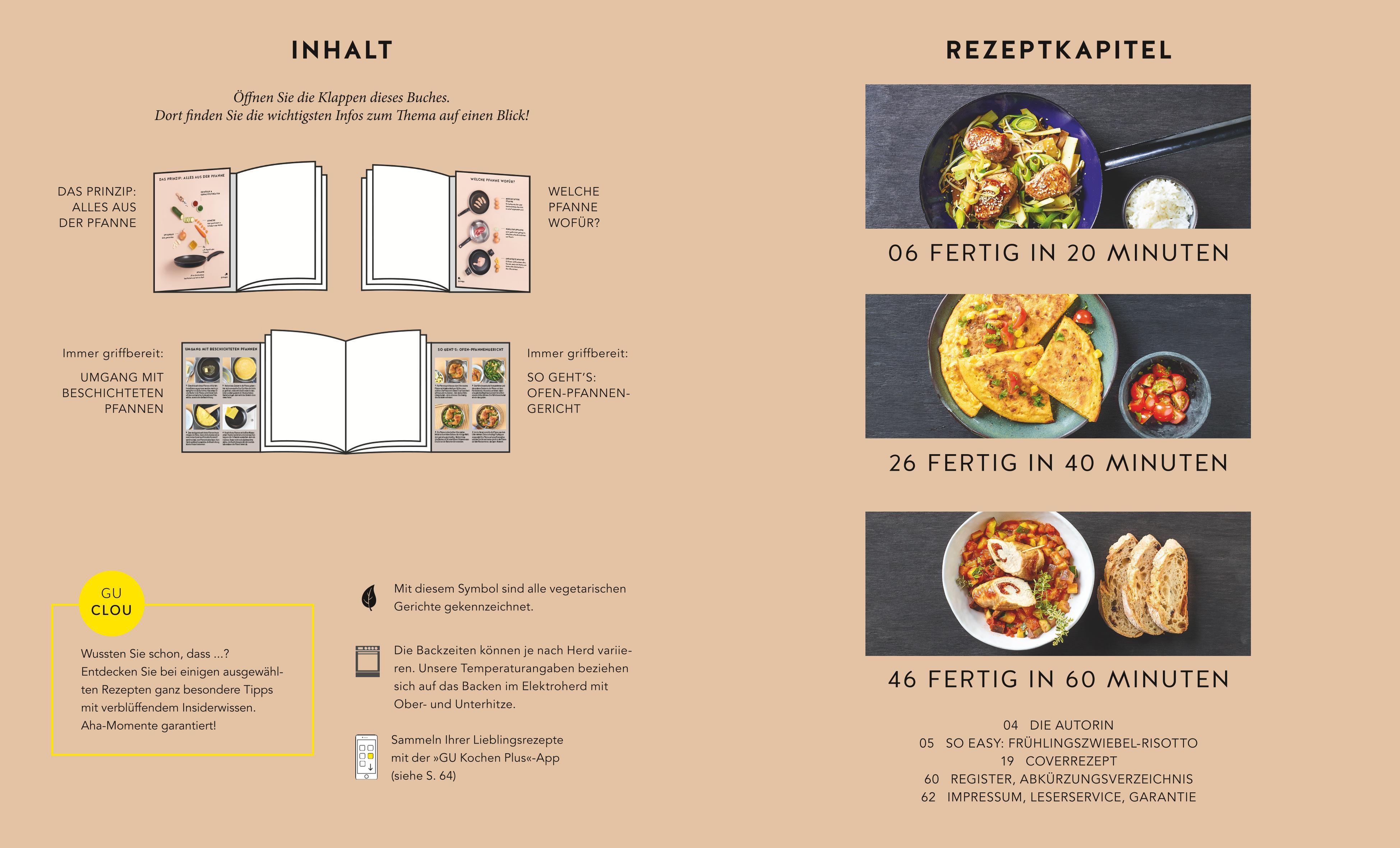 Beispielinhalt (Bild) 1 Pfanne - 50 Rezepte