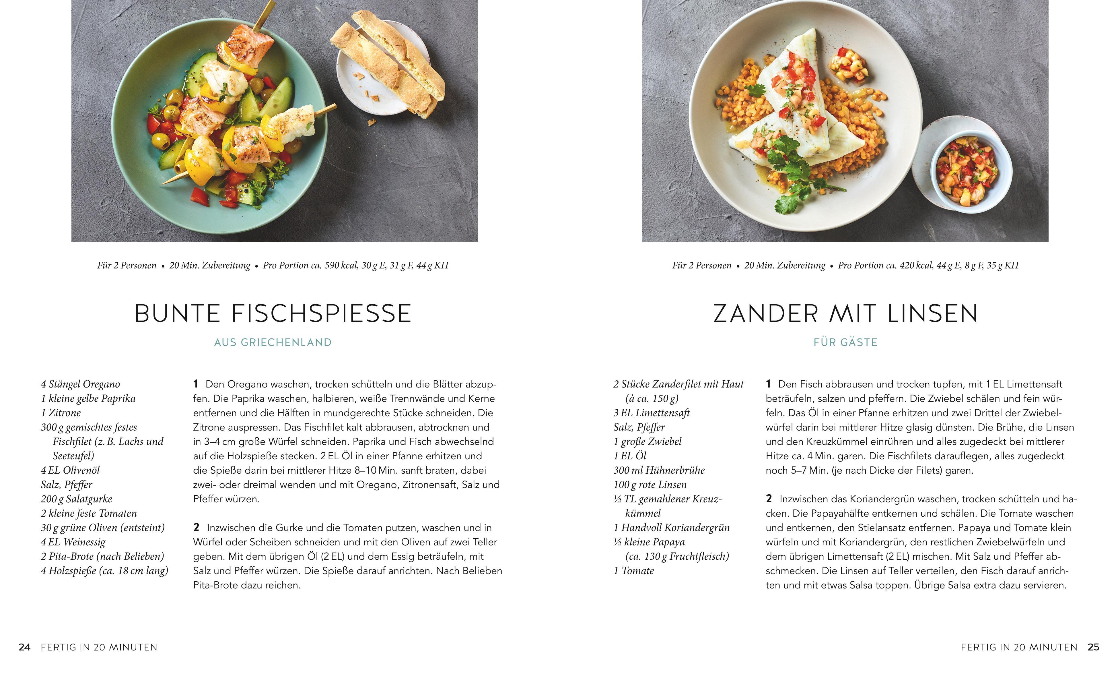 Beispielinhalt (Bild) 1 Pfanne - 50 Rezepte